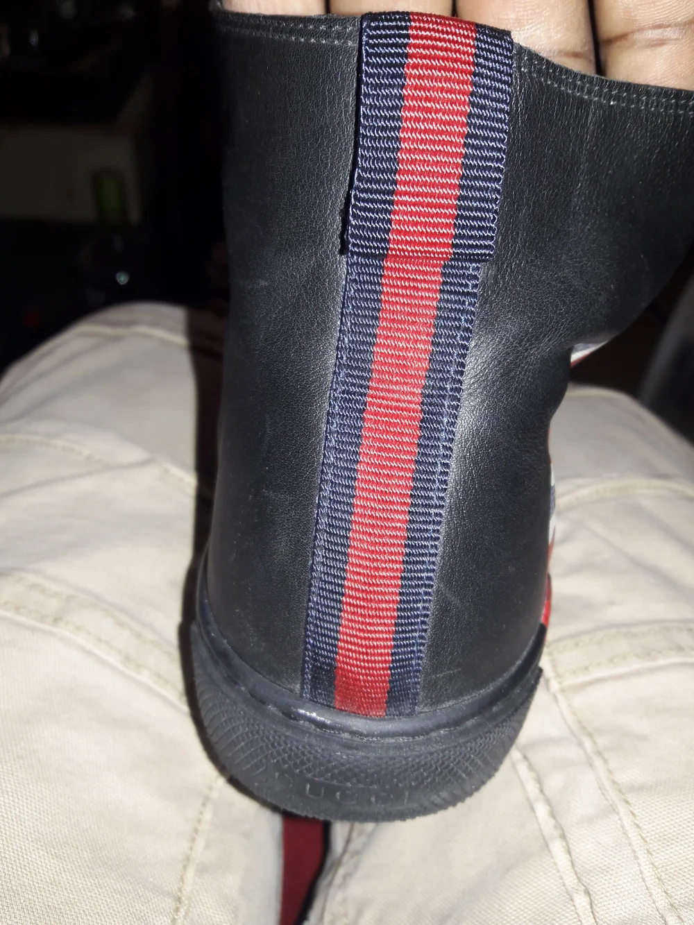 Gucci black leather